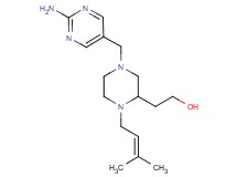 2-[4-[(2-amino-5-pyrimidinyl)methyl]-1-(3-methyl-2-buten-1-yl)-2-piperazinyl]ethanol