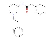 2-(1-cyclohexen-1-yl)-N-[1-(2-phenylethyl)-3-piperidinyl]acetamide