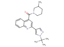 2-(1-tert-butyl-1H-pyrazol-4-yl)-4-[(3-methylpiperidin-1-yl)carbonyl]quinoline