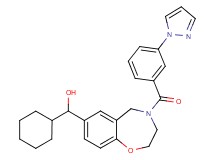 cyclohexyl{4-[3-(1H-pyrazol-1-yl)benzoyl]-2,3,4,5-tetrahydro-1,4-benzoxazepin-7-yl}methanol