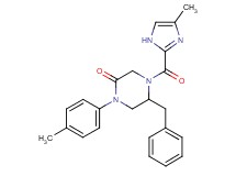 5-benzyl-4-[(4-methyl-1H-imidazol-2-yl)carbonyl]-1-(4-methylphenyl)-2-piperazinone