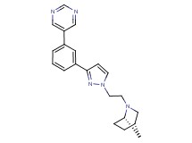 (1S*,4S*)-2-(2-{3-[3-(5-pyrimidinyl)phenyl]-1H-pyrazol-1-yl}ethyl)-2-azabicyclo[2.2.1]heptane
