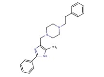 1-[(5-methyl-2-phenyl-1H-imidazol-4-yl)methyl]-4-(2-phenylethyl)piperazine bis(trifluoroacetate)