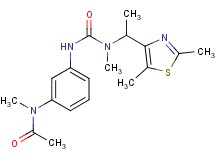 N-[3-({[[1-(2,5-dimethyl-1,3-thiazol-4-yl)ethyl](methyl)amino]carbonyl}amino)phenyl]-N-methylacetamide
