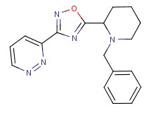 3-[5-(1-benzyl-2-piperidinyl)-1,2,4-oxadiazol-3-yl]pyridazine