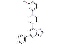 3-[4-(5-phenylpyrazolo[1,5-a]pyrimidin-7-yl)piperazin-1-yl]phenol