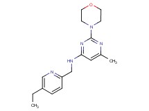 N-[(5-ethylpyridin-2-yl)methyl]-6-methyl-2-morpholin-4-ylpyrimidin-4-amine
