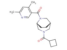 (1S*,5R*)-3-(cyclobutylcarbonyl)-6-[(4,6-dimethyl-3-pyridinyl)carbonyl]-3,6-diazabicyclo[3.2.2]nonane