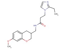 3-(2-ethyl-1H-imidazol-1-yl)-N-[(7-methoxy-3,4-dihydro-2H-chromen-3-yl)methyl]propanamide