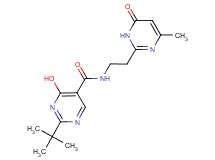 2-tert-butyl-4-hydroxy-N-[2-(4-methyl-6-oxo-1,6-dihydropyrimidin-2-yl)ethyl]pyrimidine-5-carboxamide