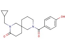 2-(cyclopropylmethyl)-8-(4-hydroxybenzoyl)-2,8-diazaspiro[5.5]undecan-3-one