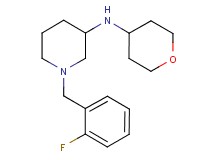 1-(2-fluorobenzyl)-N-(tetrahydro-2H-pyran-4-yl)-3-piperidinamine