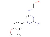 2-{[2-amino-6-(4-methoxy-3-methylphenyl)pyrimidin-4-yl]amino}ethanol