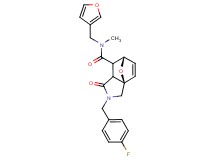 (3aR*,6S*)-2-(4-fluorobenzyl)-N-(3-furylmethyl)-N-methyl-1-oxo-1,2,3,6,7,7a-hexahydro-3a,6-epoxyisoindole-7-carboxamide