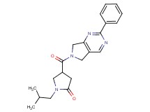 1-isobutyl-4-[(2-phenyl-5,7-dihydro-6H-pyrrolo[3,4-d]pyrimidin-6-yl)carbonyl]pyrrolidin-2-one