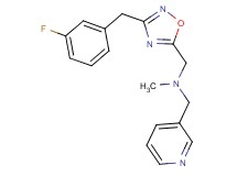 1-[3-(3-fluorobenzyl)-1,2,4-oxadiazol-5-yl]-N-methyl-N-(3-pyridinylmethyl)methanamine