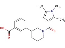 3-{1-[(1,2,5-trimethyl-1H-pyrrol-3-yl)carbonyl]piperidin-3-yl}benzoic acid