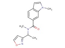 N-[1-(3-isoxazolyl)ethyl]-N,1-dimethyl-1H-indole-6-carboxamide