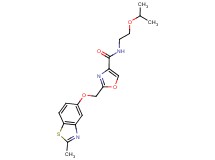 N-(2-isopropoxyethyl)-2-{[(2-methyl-1,3-benzothiazol-5-yl)oxy]methyl}-1,3-oxazole-4-carboxamide