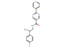 N-[2-(4-chlorophenyl)propyl]-2-pyridin-4-ylpyrimidine-5-carboxamide
