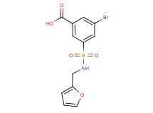 3-bromo-5-{[(2-furylmethyl)amino]sulfonyl}benzoic acid