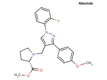 methyl 1-{[1-(2-fluorophenyl)-3-(4-methoxyphenyl)-1H-pyrazol-4-yl]methyl}-L-prolinate