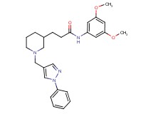 N-(3,5-dimethoxyphenyl)-3-{1-[(1-phenyl-1H-pyrazol-4-yl)methyl]-3-piperidinyl}propanamide