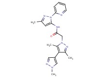 N-(3-methyl-1-pyridin-2-yl-1H-pyrazol-5-yl)-2-(1',3,5-trimethyl-1H,1'H-4,4'-bipyrazol-1-yl)acetamide