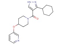 3-({1-[(3-cyclohexyl-1H-pyrazol-4-yl)carbonyl]-4-piperidinyl}oxy)pyridine