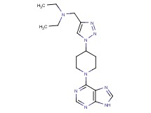 N-ethyl-N-({1-[1-(9H-purin-6-yl)piperidin-4-yl]-1H-1,2,3-triazol-4-yl}methyl)ethanamine