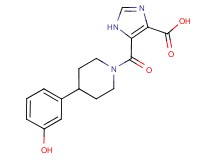 5-{[4-(3-hydroxyphenyl)piperidin-1-yl]carbonyl}-1H-imidazole-4-carboxylic acid