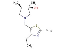(3R*,4R*)-1-[(4-ethyl-2-methyl-1,3-thiazol-5-yl)methyl]-3,4-dimethyl-3-pyrrolidinol