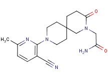 2-[9-(3-cyano-6-methylpyridin-2-yl)-3-oxo-2,9-diazaspiro[5.5]undec-2-yl]acetamide