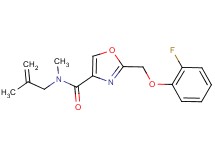 2-[(2-fluorophenoxy)methyl]-N-methyl-N-(2-methyl-2-propen-1-yl)-1,3-oxazole-4-carboxamide