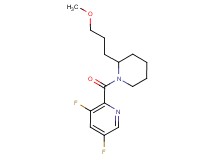 3,5-difluoro-2-{[2-(3-methoxypropyl)-1-piperidinyl]carbonyl}pyridine