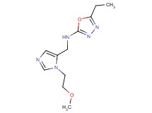 5-ethyl-N-{[1-(2-methoxyethyl)-1H-imidazol-5-yl]methyl}-1,3,4-oxadiazol-2-amine