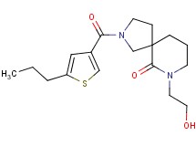 7-(2-hydroxyethyl)-2-[(5-propyl-3-thienyl)carbonyl]-2,7-diazaspiro[4.5]decan-6-one