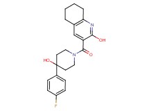 3-{[4-(4-fluorophenyl)-4-hydroxy-1-piperidinyl]carbonyl}-5,6,7,8-tetrahydro-2-quinolinol