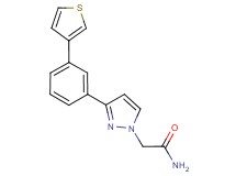 2-{3-[3-(3-thienyl)phenyl]-1H-pyrazol-1-yl}acetamide