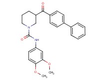3-(4-biphenylylcarbonyl)-N-(3,4-dimethoxyphenyl)-1-piperidinecarboxamide