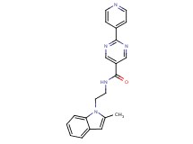 N-[2-(2-methyl-1H-indol-1-yl)ethyl]-2-(4-pyridinyl)-5-pyrimidinecarboxamide