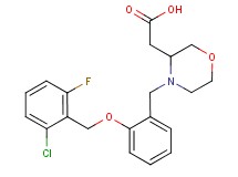 (4-{2-[(2-chloro-6-fluorobenzyl)oxy]benzyl}-3-morpholinyl)acetic acid