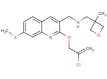 1-[2-[(2-chloro-2-propen-1-yl)oxy]-7-(methylthio)-3-quinolinyl]-N-[(3-methyl-3-oxetanyl)methyl]methanamine