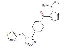 1-[(1-isopropyl-1H-pyrrol-2-yl)carbonyl]-4-[1-(1,3-thiazol-4-ylmethyl)-1H-imidazol-2-yl]piperidine