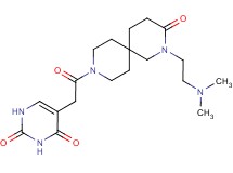 5-(2-{2-[2-(dimethylamino)ethyl]-3-oxo-2,9-diazaspiro[5.5]undec-9-yl}-2-oxoethyl)pyrimidine-2,4(1H,3H)-dione