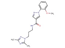N-[3-(3,5-dimethyl-1H-1,2,4-triazol-1-yl)propyl]-1-(2-methoxyphenyl)-1H-pyrazole-4-carboxamide