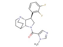 (3S*,3aR*,7aR*)-3-(2,3-difluorophenyl)-1-[(1-methyl-1H-imidazol-5-yl)carbonyl]octahydro-4,7-ethanopyrrolo[3,2-b]pyridine