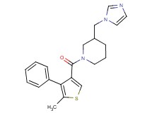 3-(1H-imidazol-1-ylmethyl)-1-[(5-methyl-4-phenyl-3-thienyl)carbonyl]piperidine