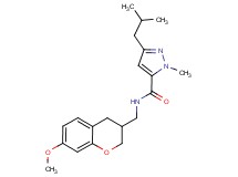 3-isobutyl-N-[(7-methoxy-3,4-dihydro-2H-chromen-3-yl)methyl]-1-methyl-1H-pyrazole-5-carboxamide