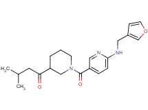 1-[1-({6-[(3-furylmethyl)amino]pyridin-3-yl}carbonyl)piperidin-3-yl]-3-methylbutan-1-one